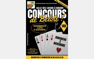 CONCOURS DE BELOTE