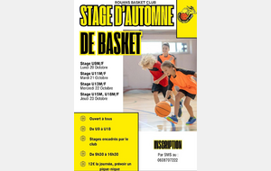 Stage de la toussaint