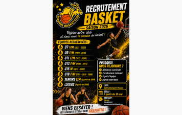 RECRUTEMENT SAISON 2026-2027